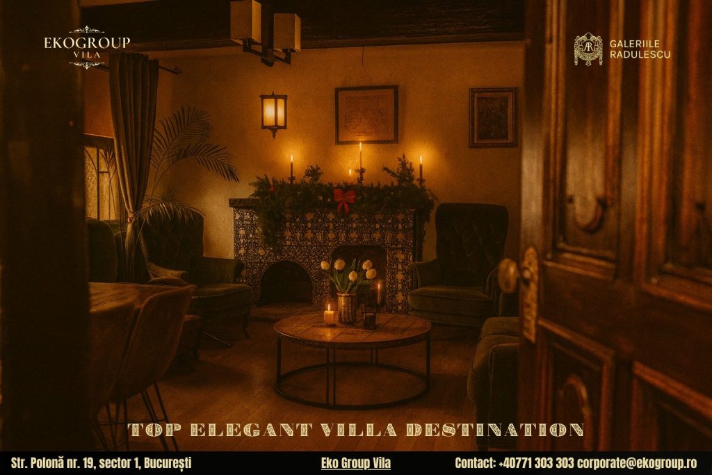 Destinații de Crăciun în București: Crăciunul anilor ’30 la Eko Group Vila – O experiență elegantă și rafinată 4 Destinații de Crăciun în București: Crăciunul anilor ’30 la Eko Group Vila – O experiență elegantă și rafinată